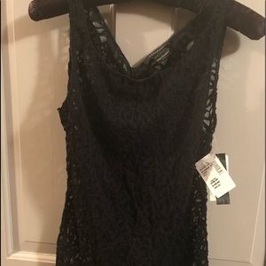 Natorious black mesh camisole